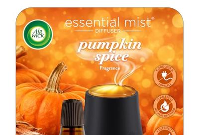 Air Wick Essential Mist Starter Kit (Diffuser + Refill), Pumpkin Spice, Fall scent, Fall spray, Essential Oils Diffuser, Air Freshener