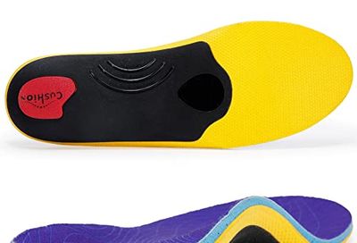 VALSOLE Heavy Duty Support Pain Relief Orthotics - 220+ lbs Plantar Fasciitis High Arch Support Insoles for Men Women, Flat Feet Orthotic Insert, Work Boot Shoe Insole, Absorb Shock with Every Step