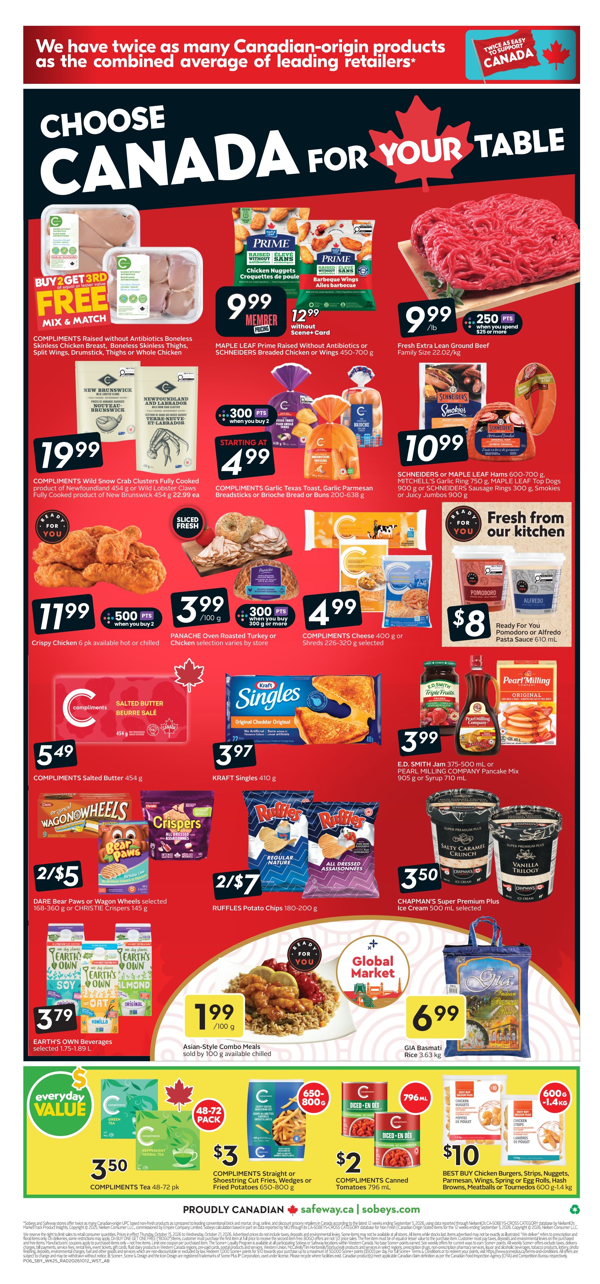 Sobeys/Safeway (AB) Flyer October 15 to 21