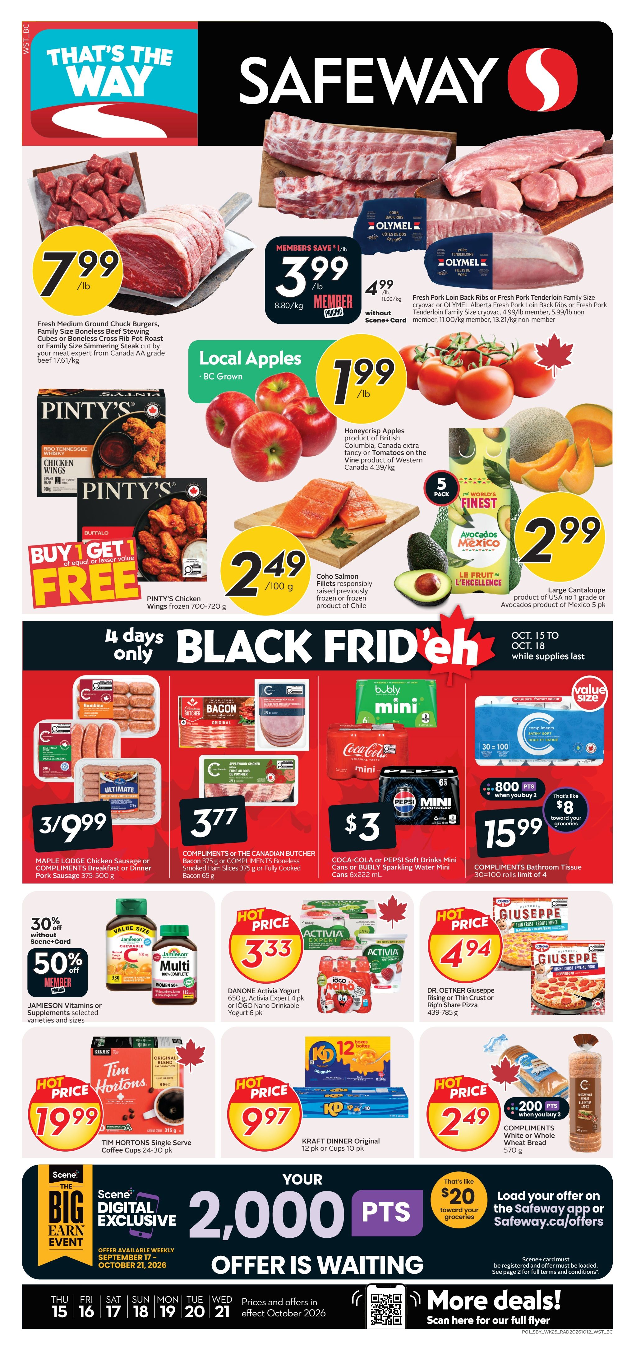 Safeway (BC) Flyer October 15 to 21