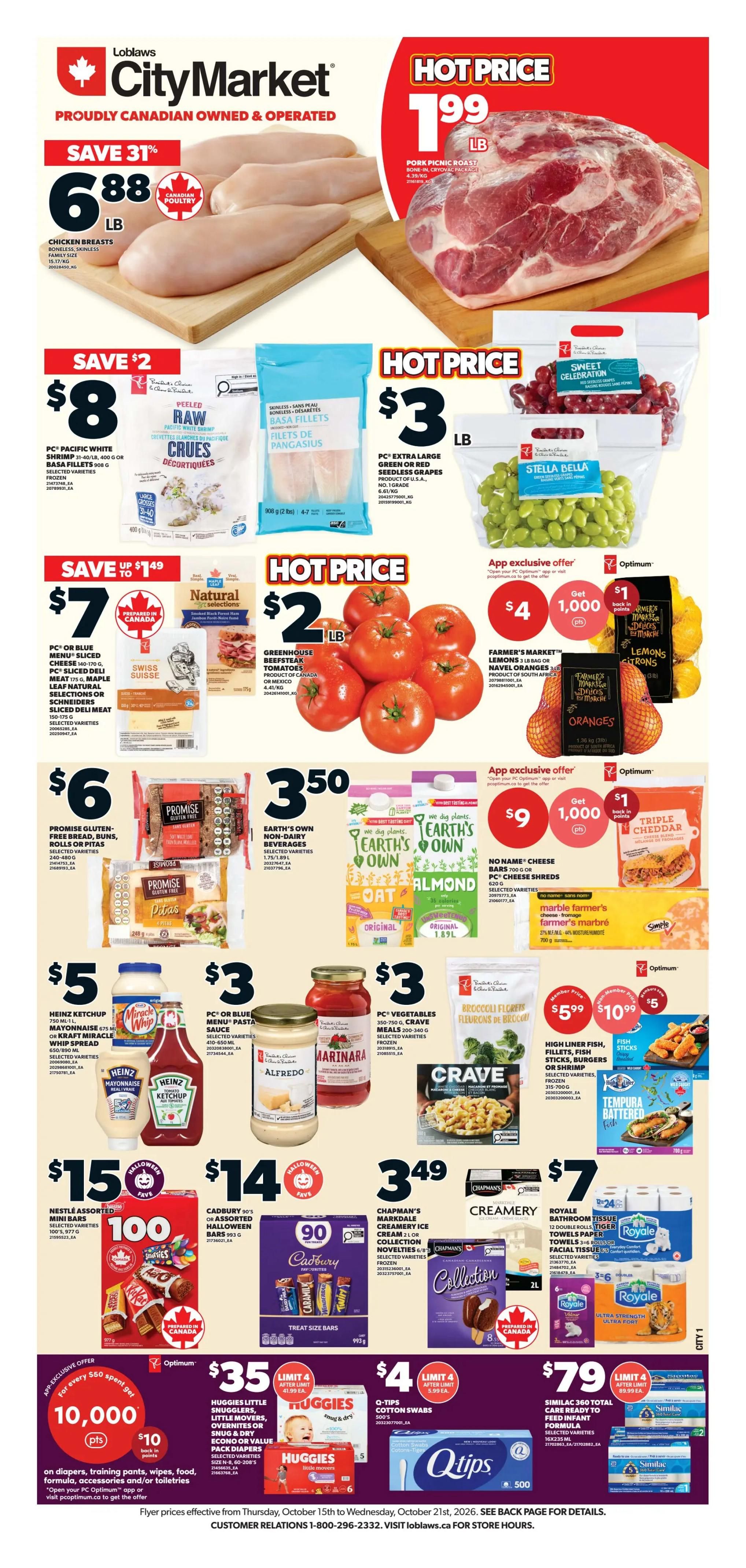 Loblaws City Market (West) Flyer October 15 to 21