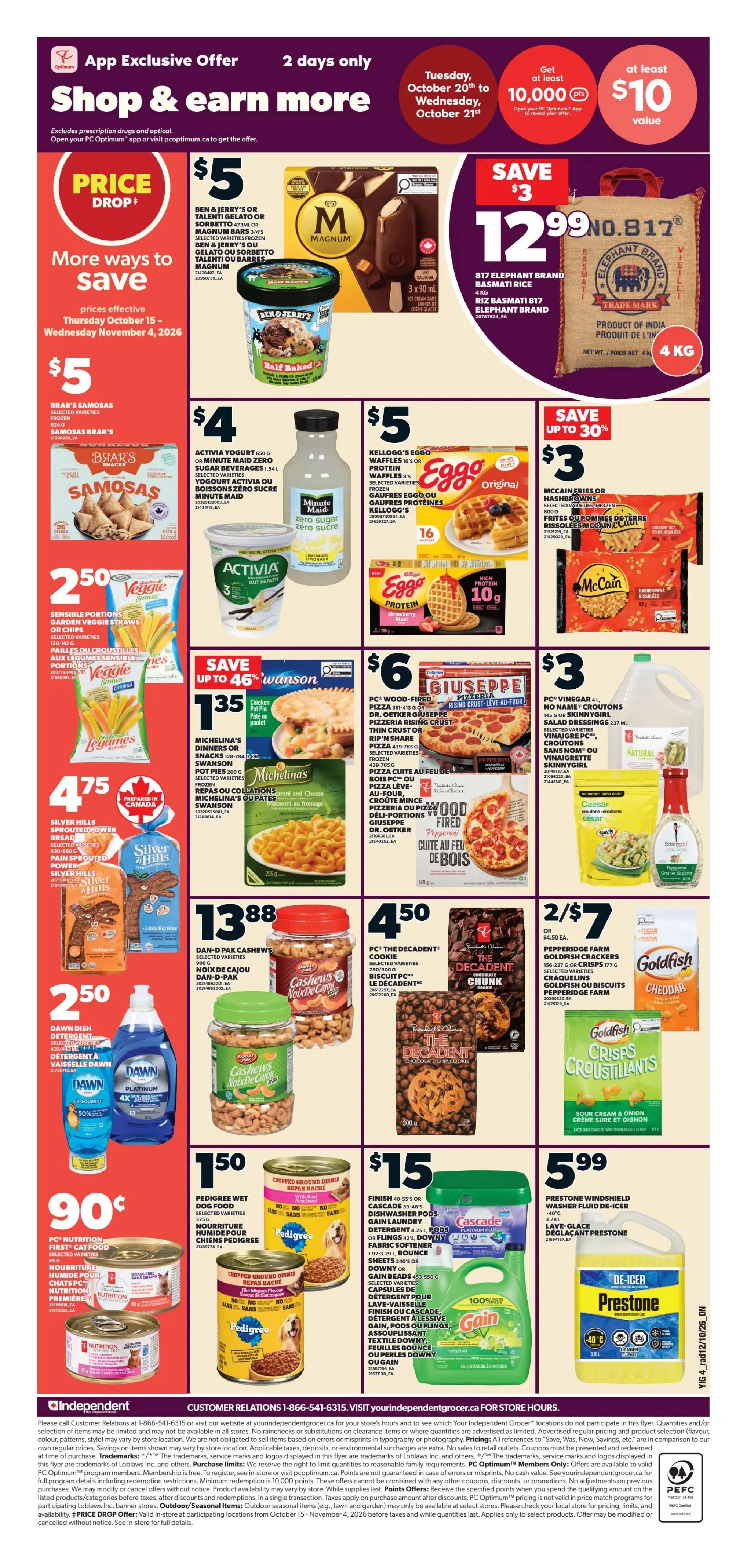 Independent Grocer (ON) Flyer October 15 to 21
