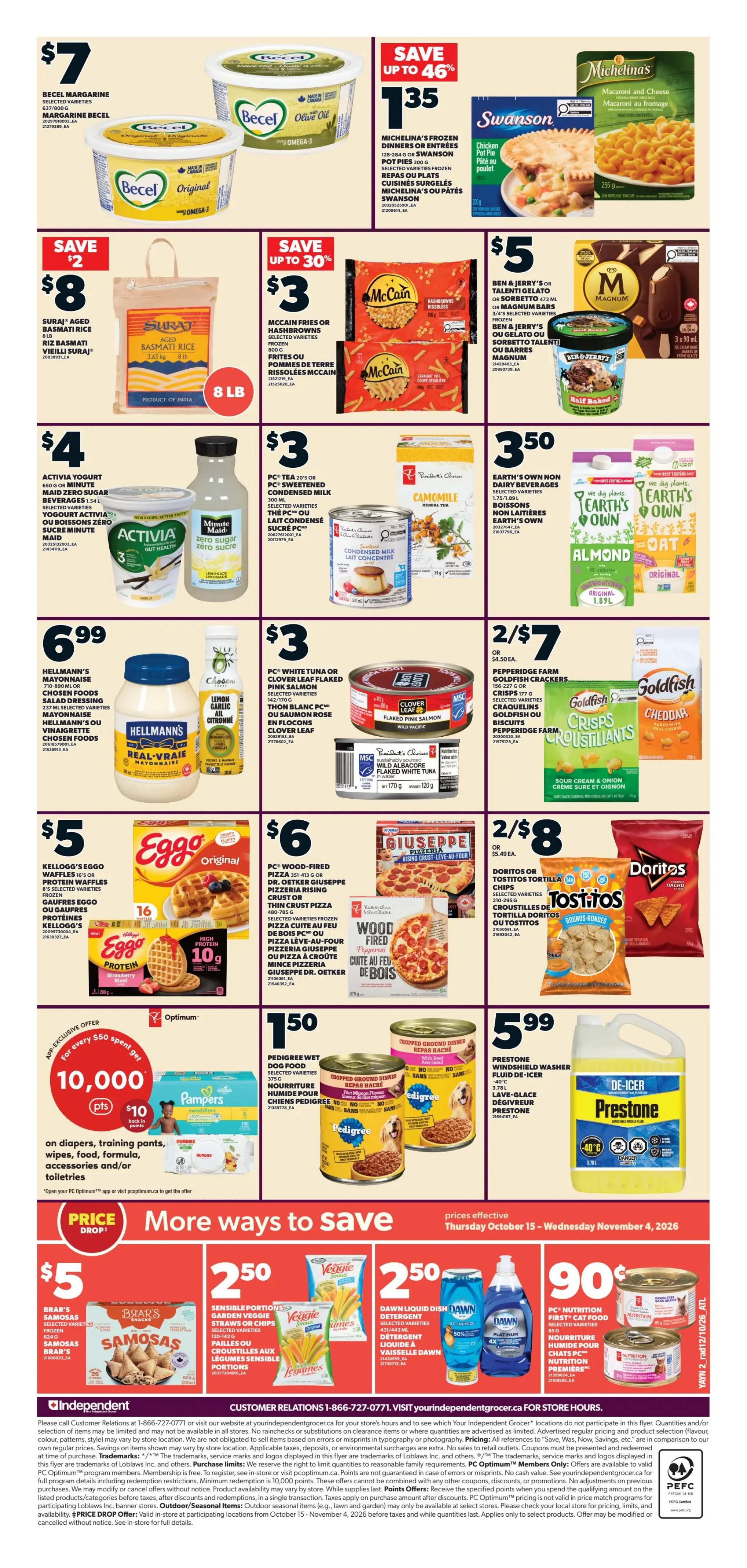 Independent Grocer (Atlantic) Flyer October 15 to 21