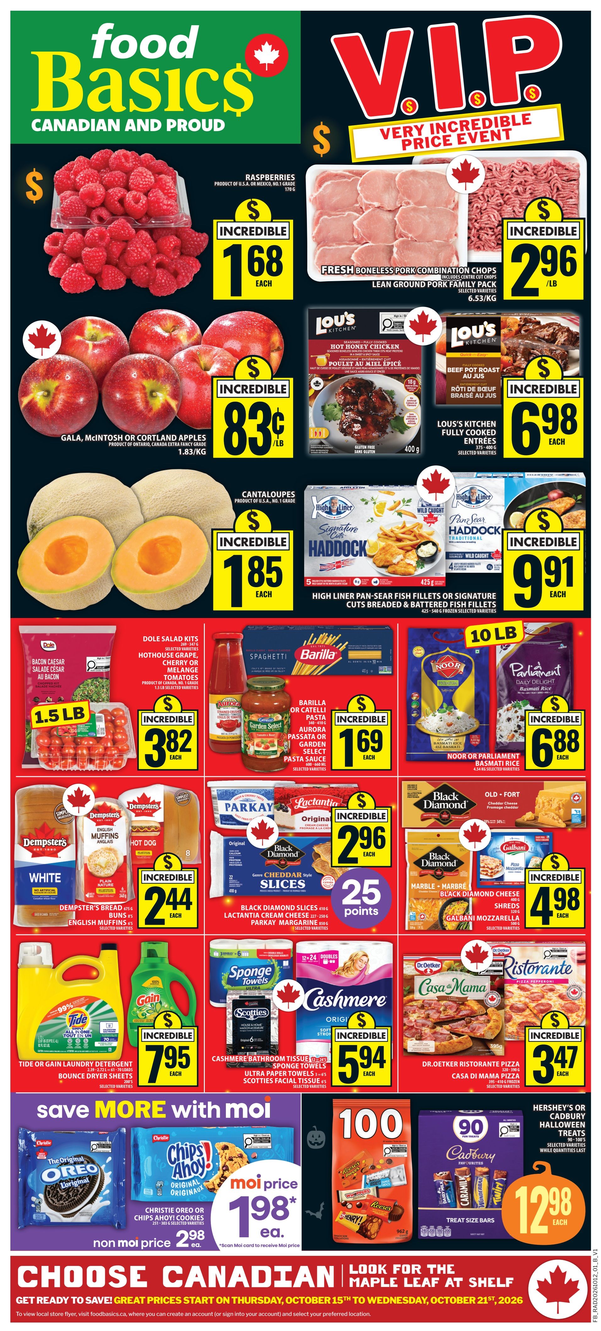 Food Basics Flyer October 15 to 21