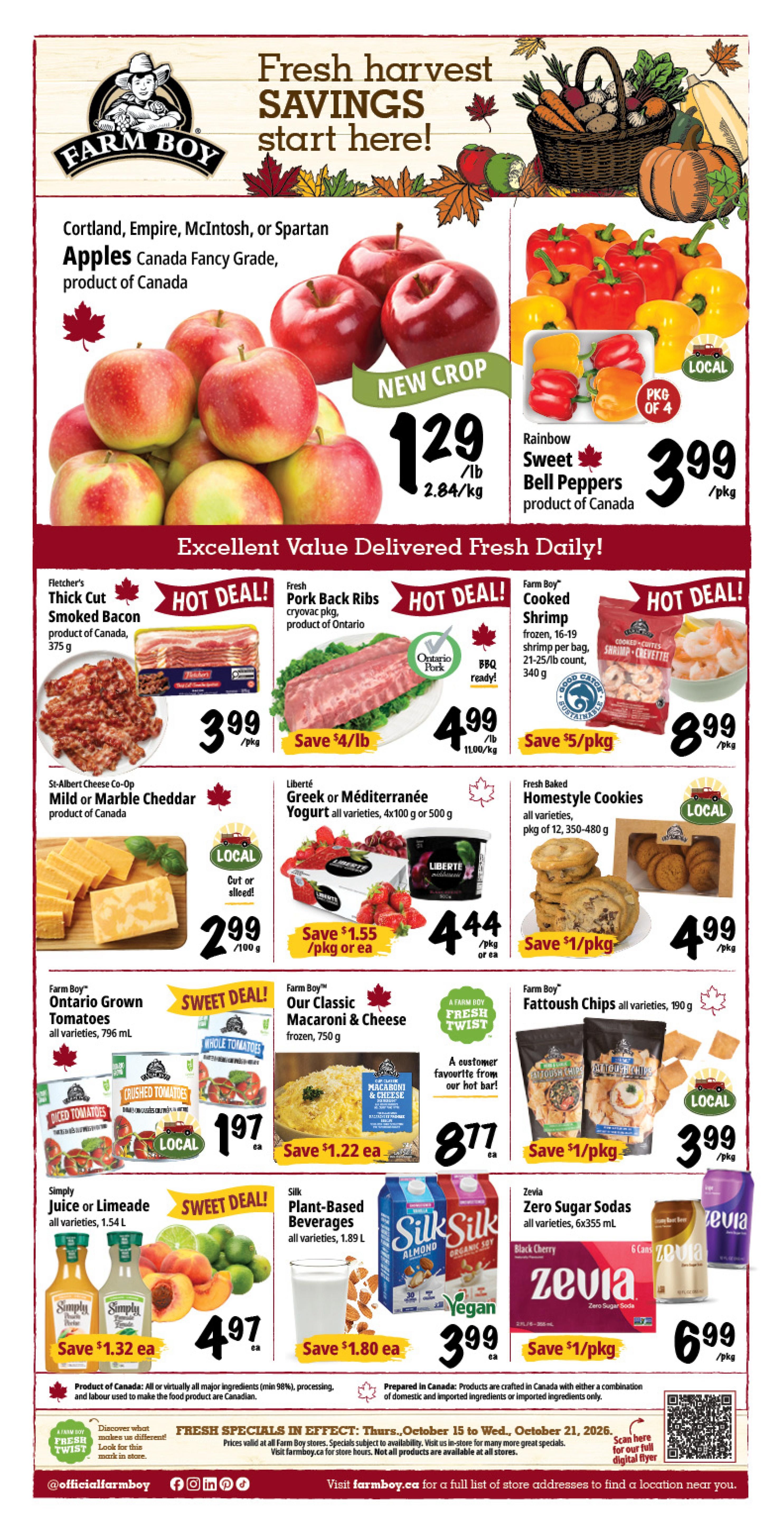 Farm Boy Flyer October 15 to 21