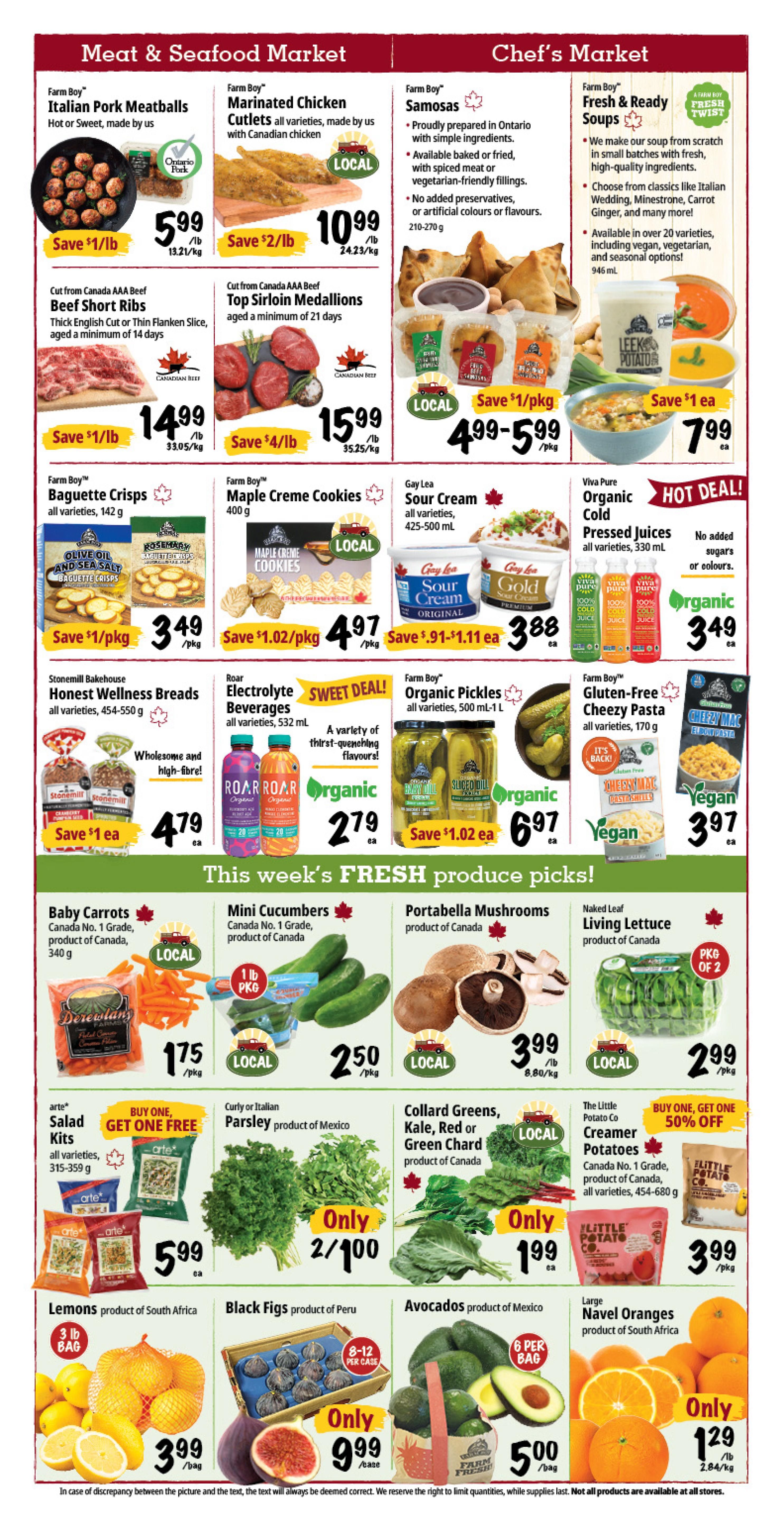 Farm Boy Flyer October 15 to 21