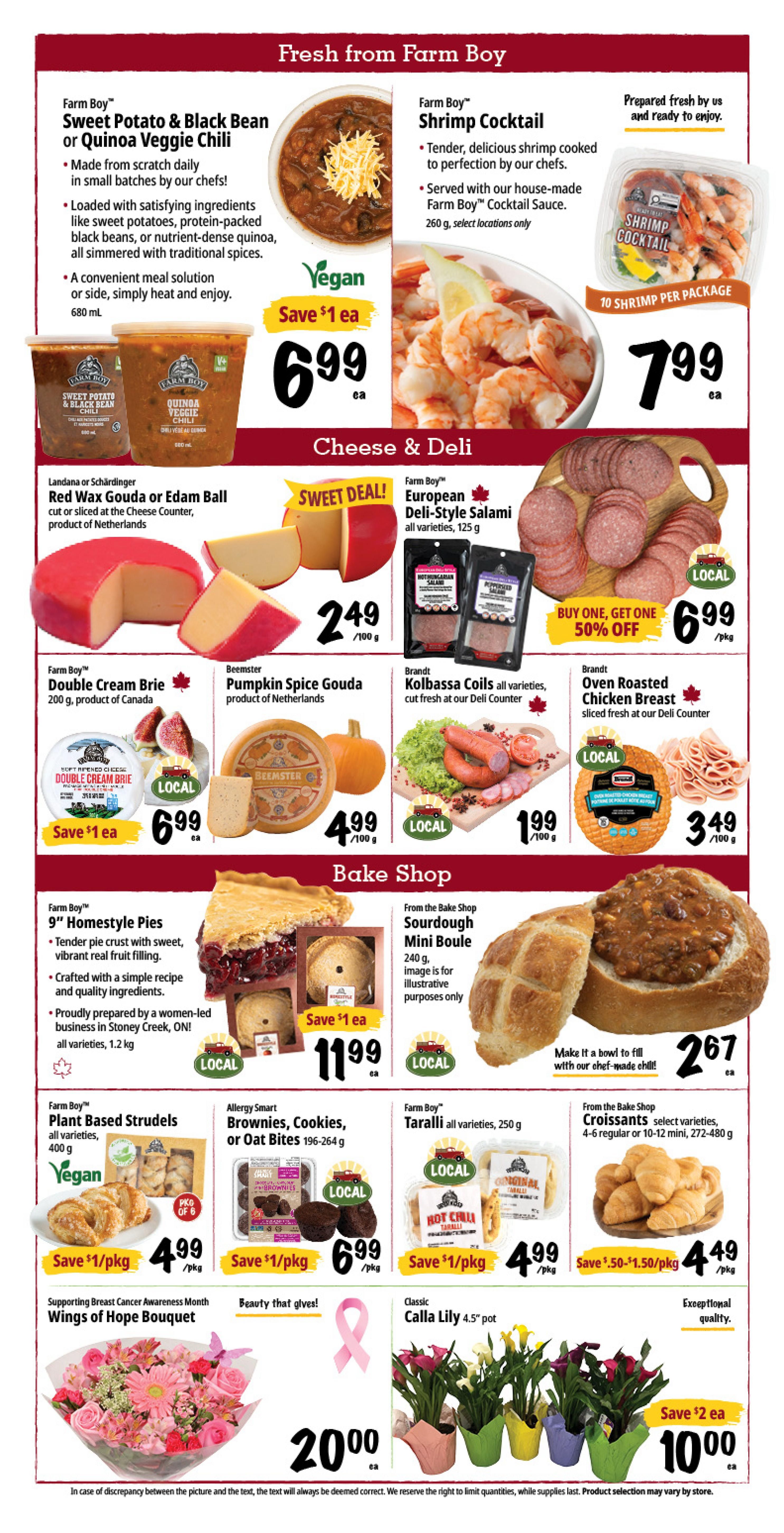 Farm Boy Flyer October 15 to 21