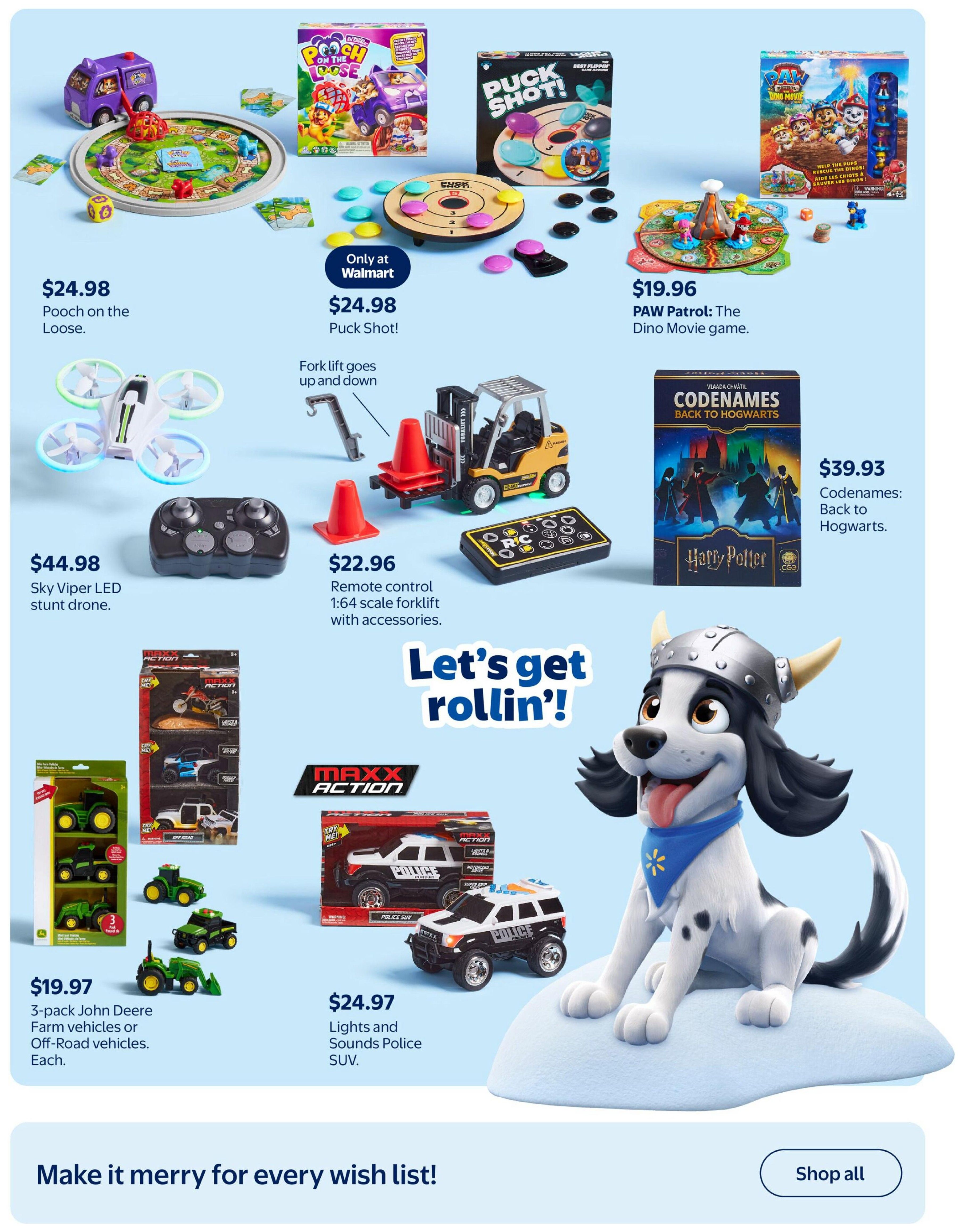 Walmart Toy Shop Flyer October 15 to December 23