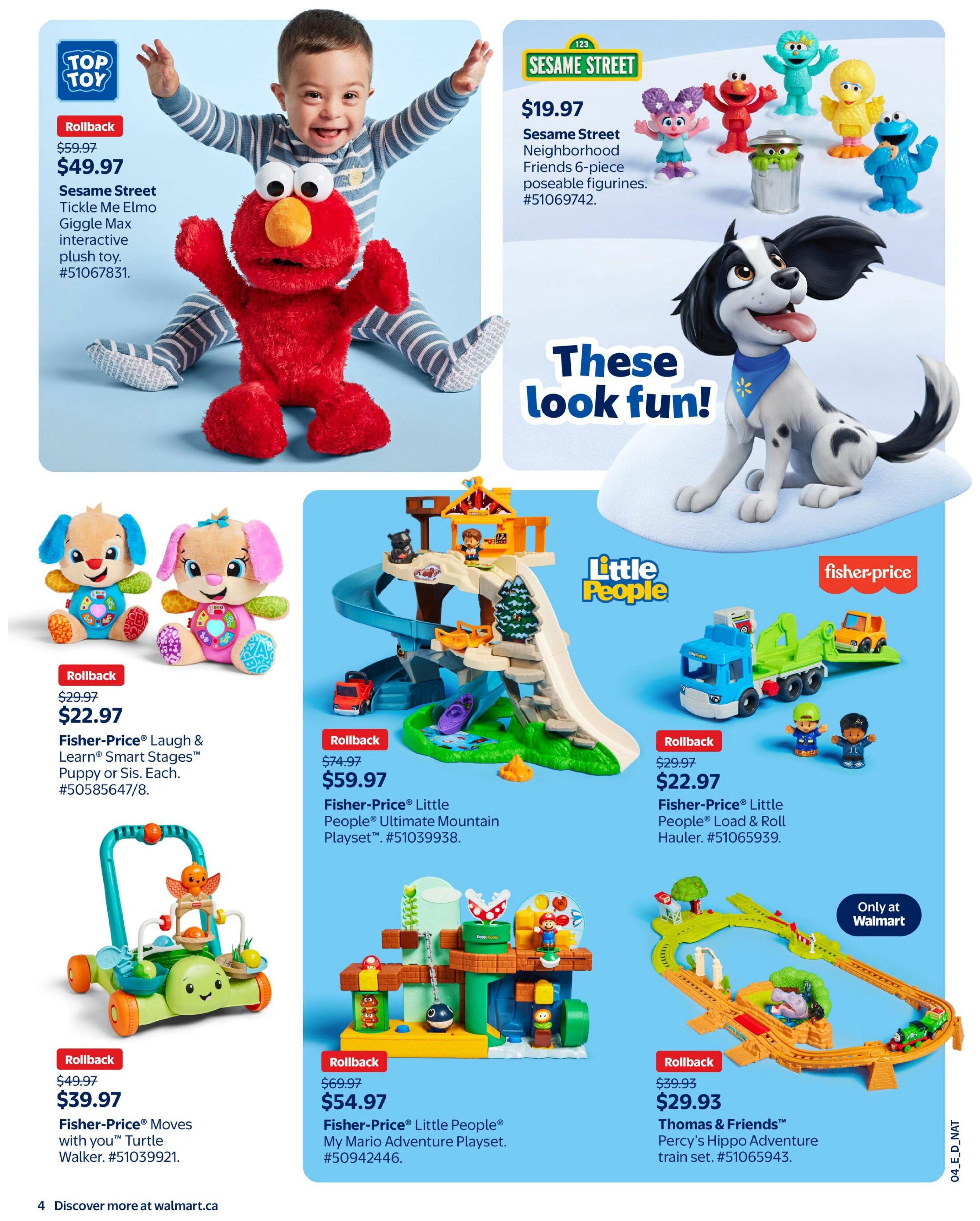 Walmart Toy Shop Flyer October 15 to December 23