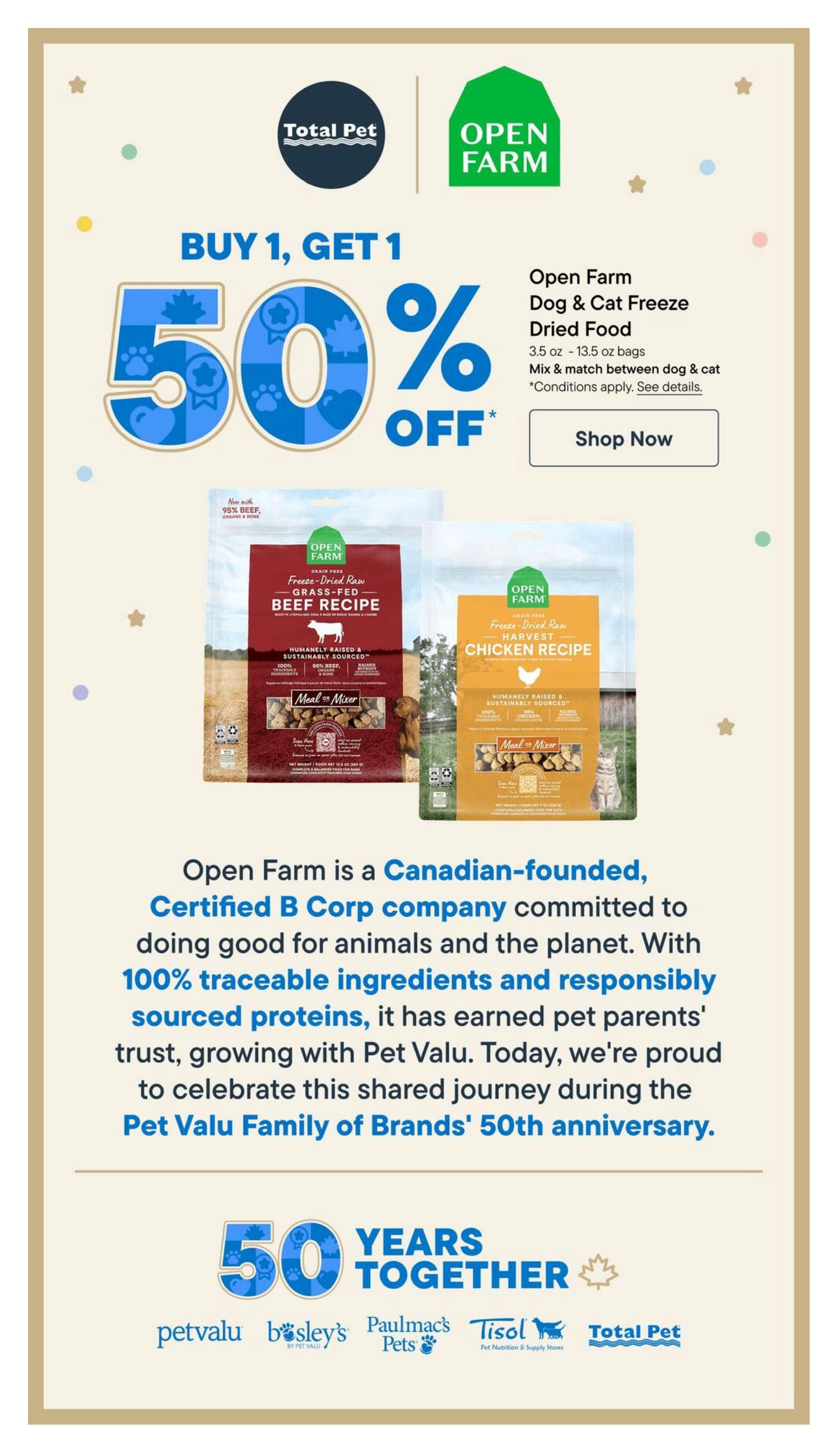 Total Pet Flyer October 15 to 28
