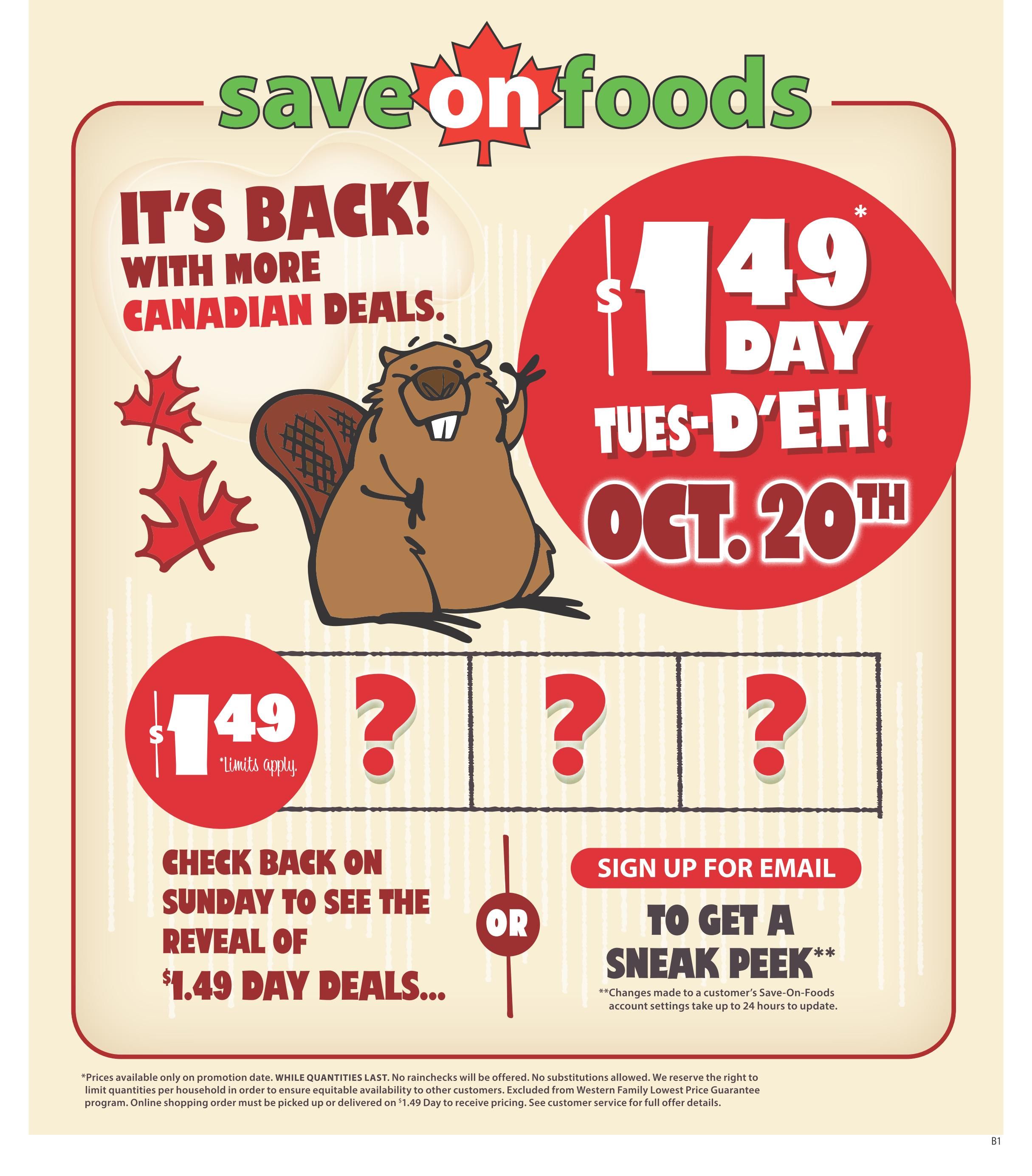 Save On Foods (AB) Flyer October 15 to 21