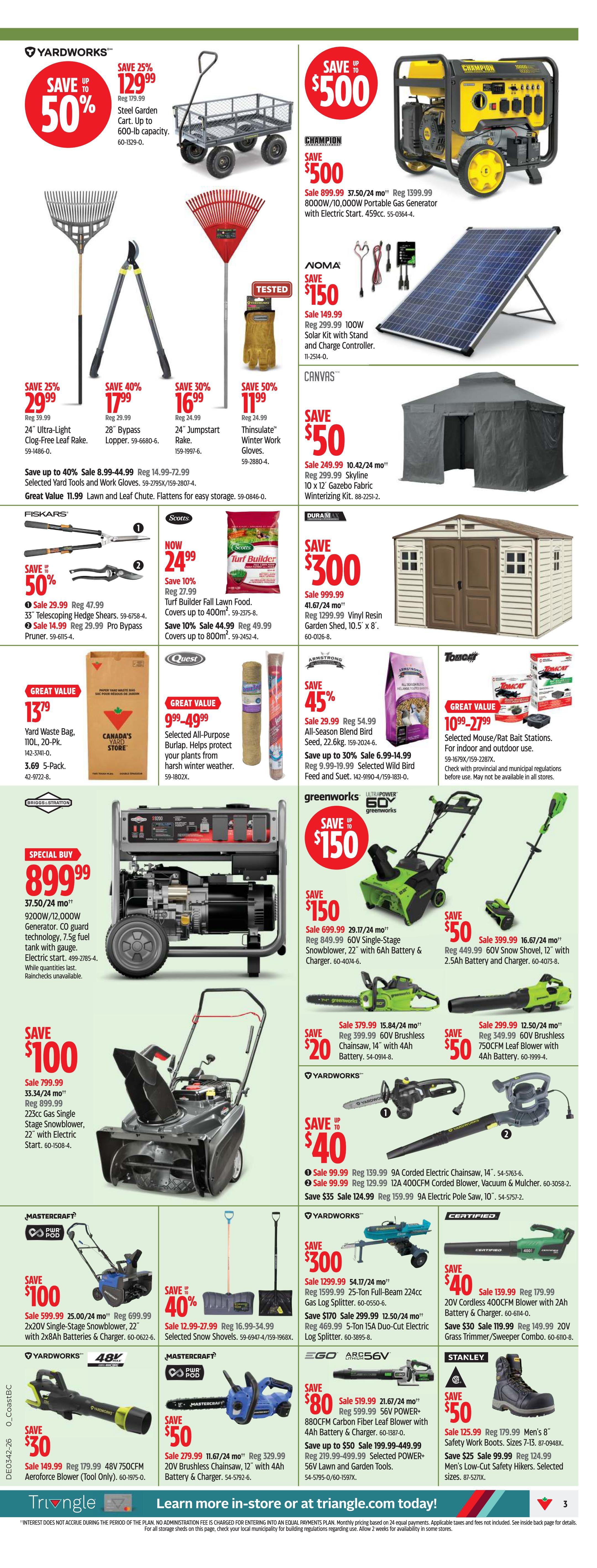 Canadian Tire (West) Flyer October 16 to 22