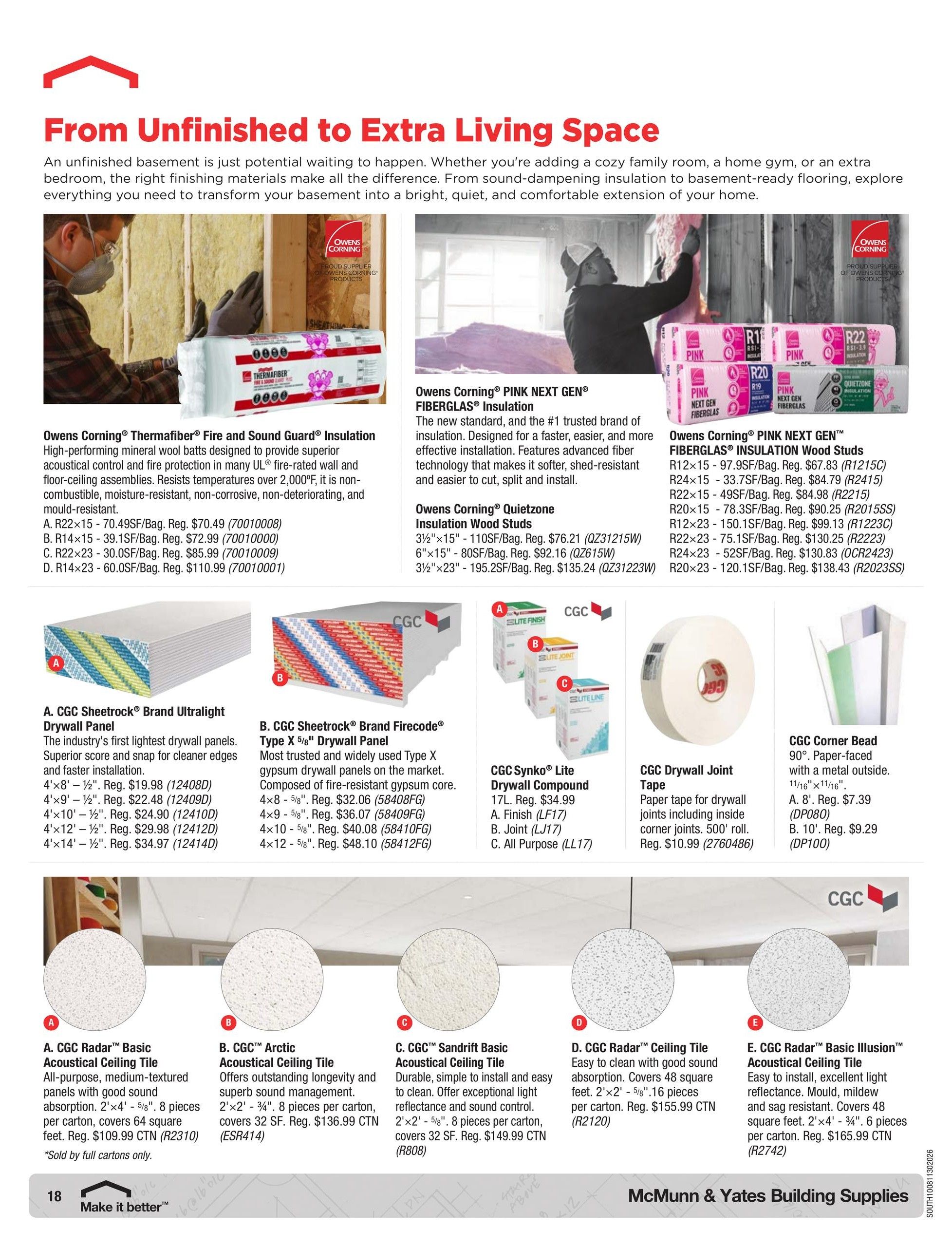 McMunn & Yates Building Supplies Flyer October 8 to November 30