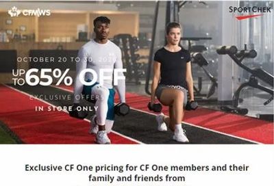 Sport Chek: CFOne Appreciation for Sport Chek 20 - 30 Oct, excludes QC, YK