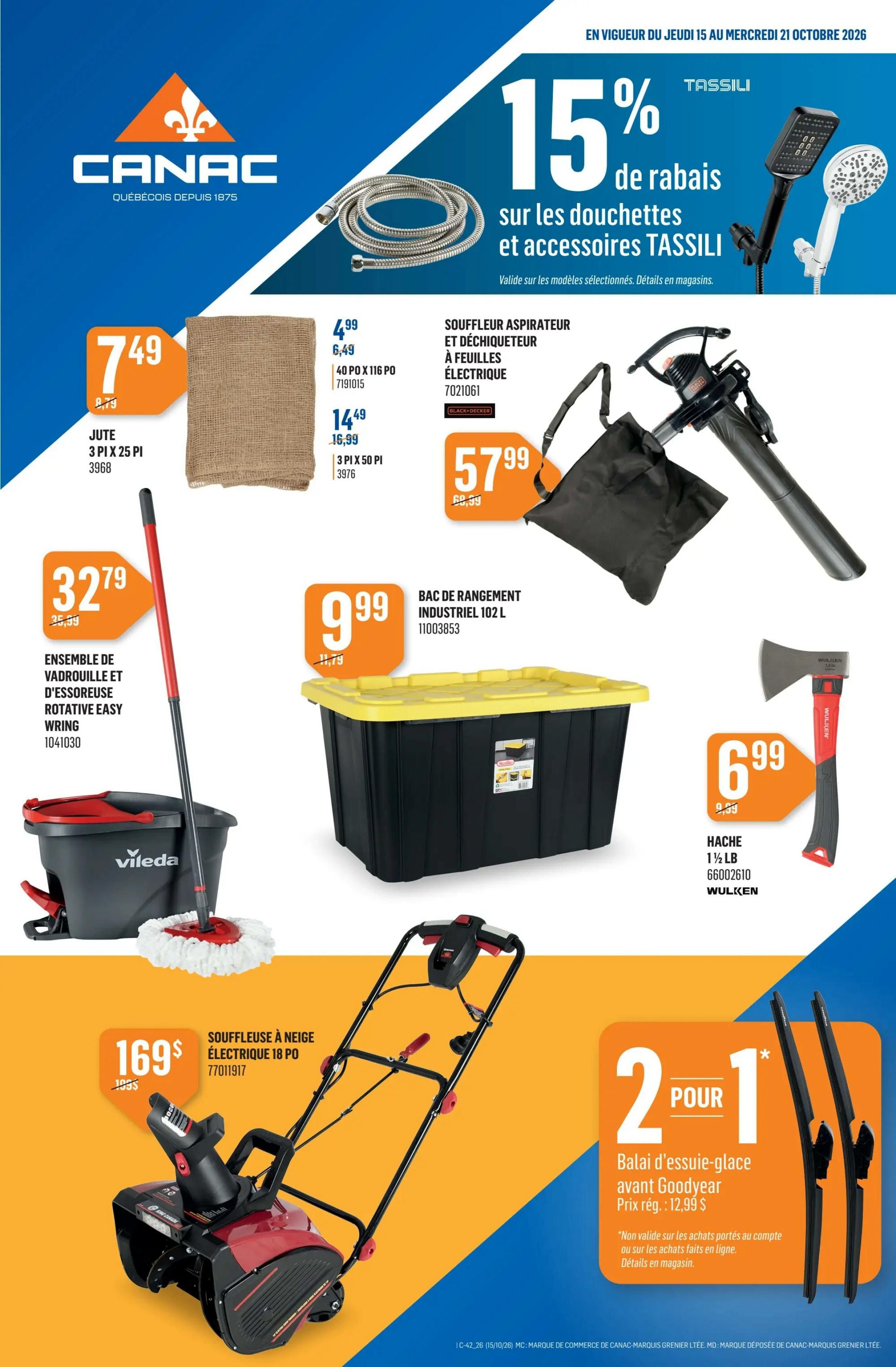 Canac Flyer October 15 to 21