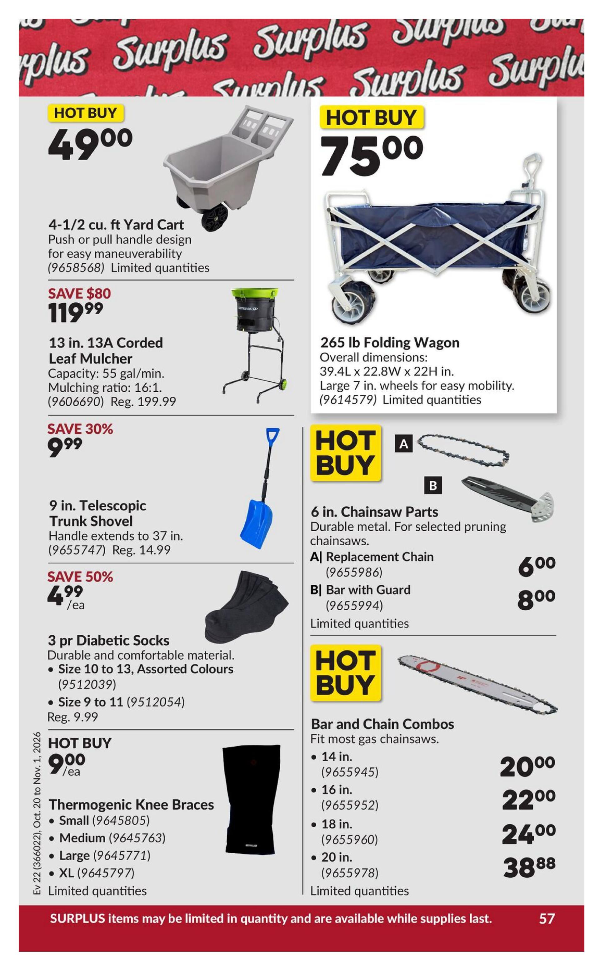 Princess Auto Flyer October 20 to November 1
