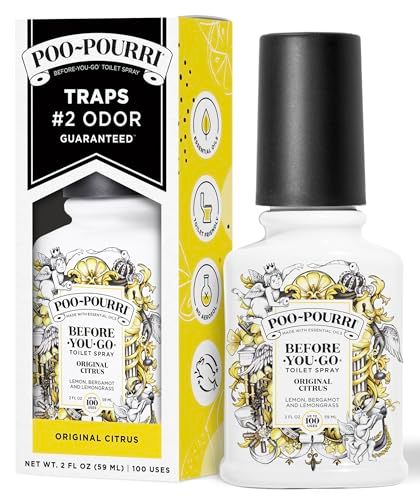 Poo Pourri Boxed Original Citrus, Before-You-Go Toilet Spray, Bathroom Odor Eliminator Freshener 59ml - CA