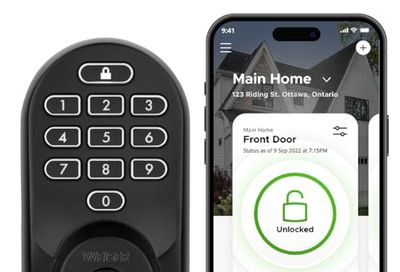 Weiser Halo Matte Black WiFi Smart Lock, Keyless Entry Door Lock, Touchpad Keypad Door Lock, Amazon Alexa & Google Assistant/Google Home Compatible, Deadbolt Lock, Smart Locks for Entry Door
