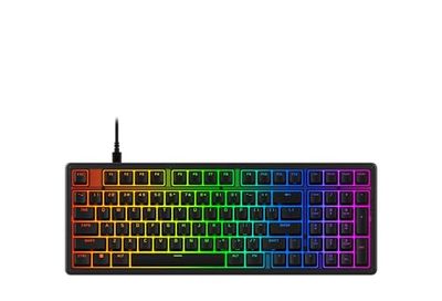 HyperX Eve 1800 – Gaming Keyboard, 1800 Form Factor,10 Zone Customizable RGB Lighting, Built-in Media Buttons, Membrane Switches, – Black