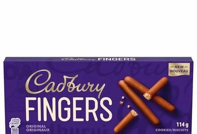 Amazon.ca: Cadbury, Fingers Original 114g, Chocolatey Cookie Biscuits; $2.31 with Coupon ($4.15 - $1.84 = $2.31)