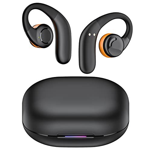Open Ear Earbuds Wireless Headphones, Bluetooth 5.3 Hi-Fi Earbuds, Clear Call Touch Control Headphones, IPX5 Waterproof Earbuds with Ear Hooks, Charging Case and 16.2mm Driver, 60H Playtime Open Ear Earbuds Wireless Headphones, Bluetooth 5.3 Hi-Fi Earbuds, Clear Call Touch Control Headphones, IPX5 Waterproof Earbuds with Ear Hooks, Charging Case and 16.2mm Driver, 60H Playtime