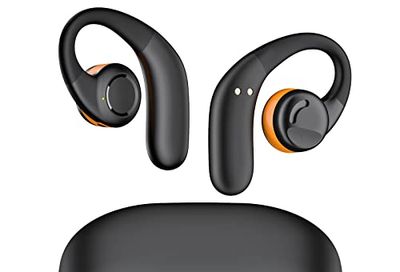 Open Ear Earbuds Wireless Headphones, Bluetooth 5.3 Hi-Fi Earbuds, Clear Call Touch Control Headphones, IPX5 Waterproof Earbuds with Ear Hooks, Charging Case and 16.2mm Driver, 60H Playtime
