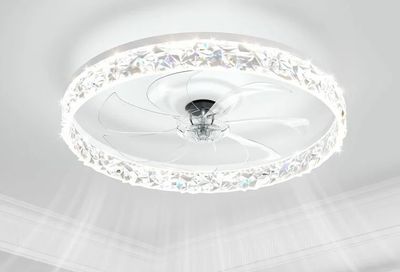 Amazon.ca: VOLISUN 20" Low Profile Ceiling Fan with Dimmable LED Light & Remote - $62.99 (40% Off)