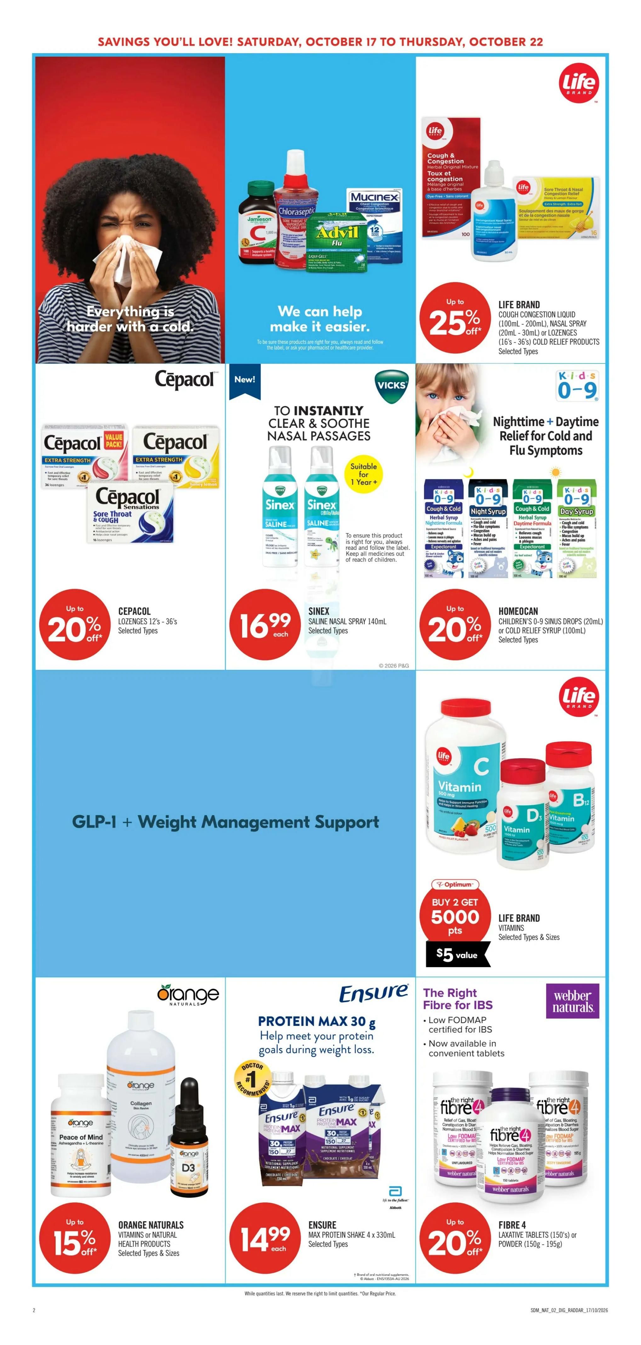 Shoppers Drug Mart (ON) Flyer October 17 to 22
