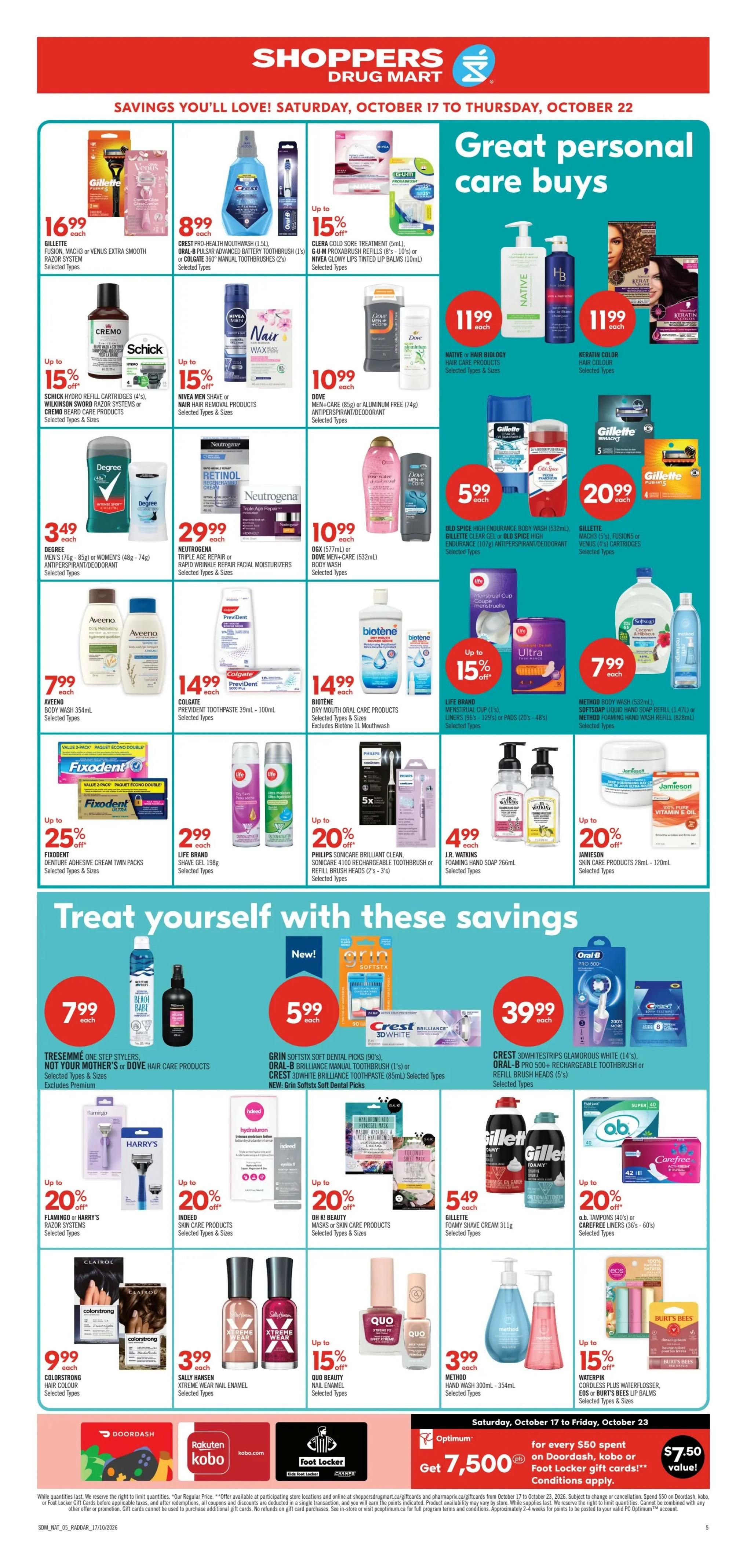 Shoppers Drug Mart (Atlantic) Flyer October 17 to 22