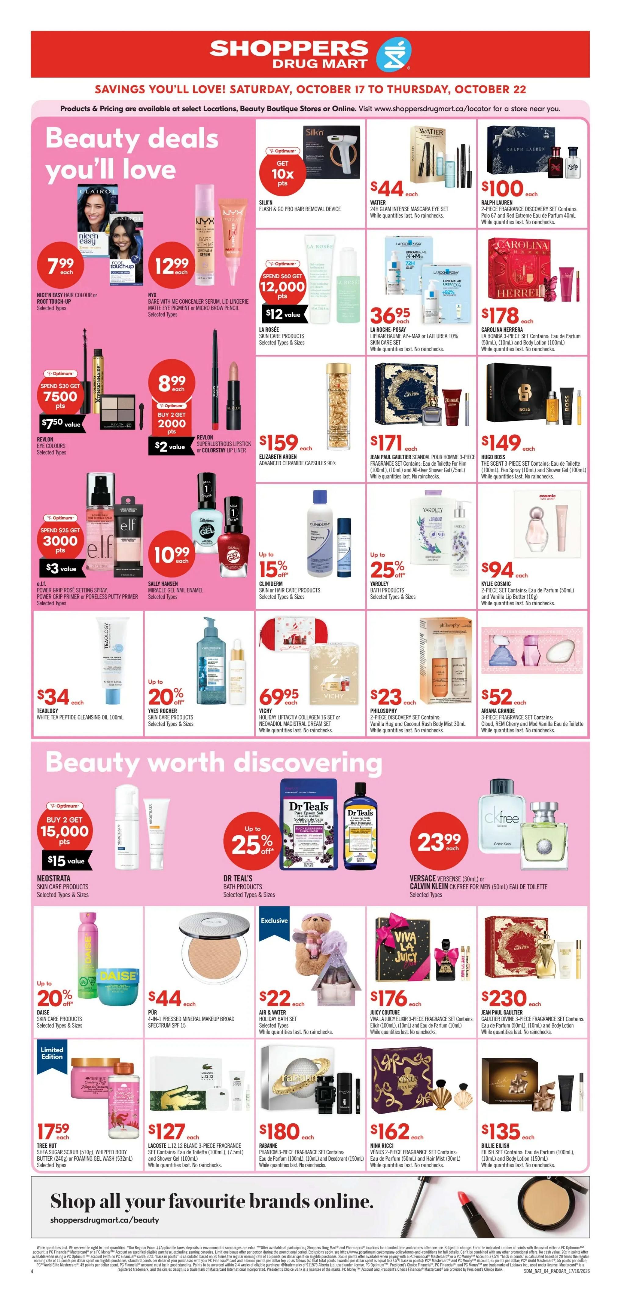 Shoppers Drug Mart (Atlantic) Flyer October 17 to 22
