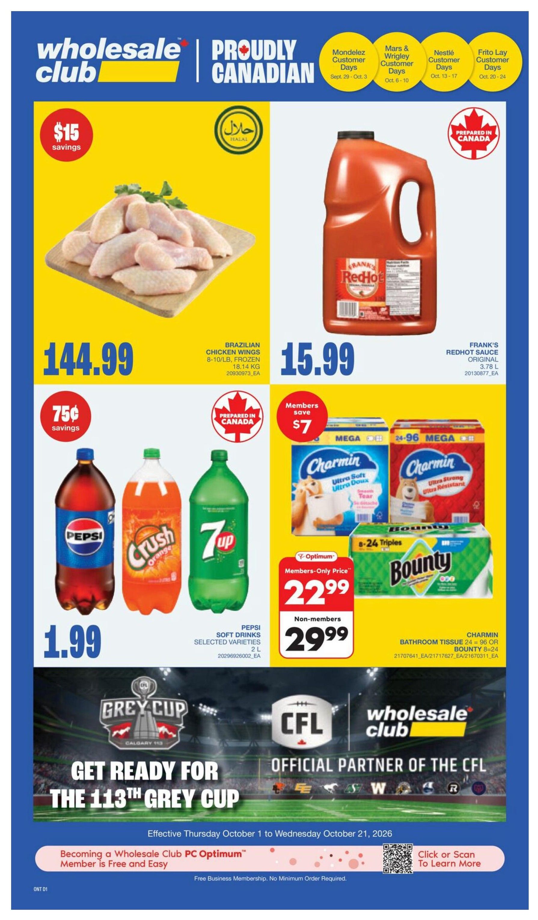Wholesale Club (ON) Flyer October 15 to 21