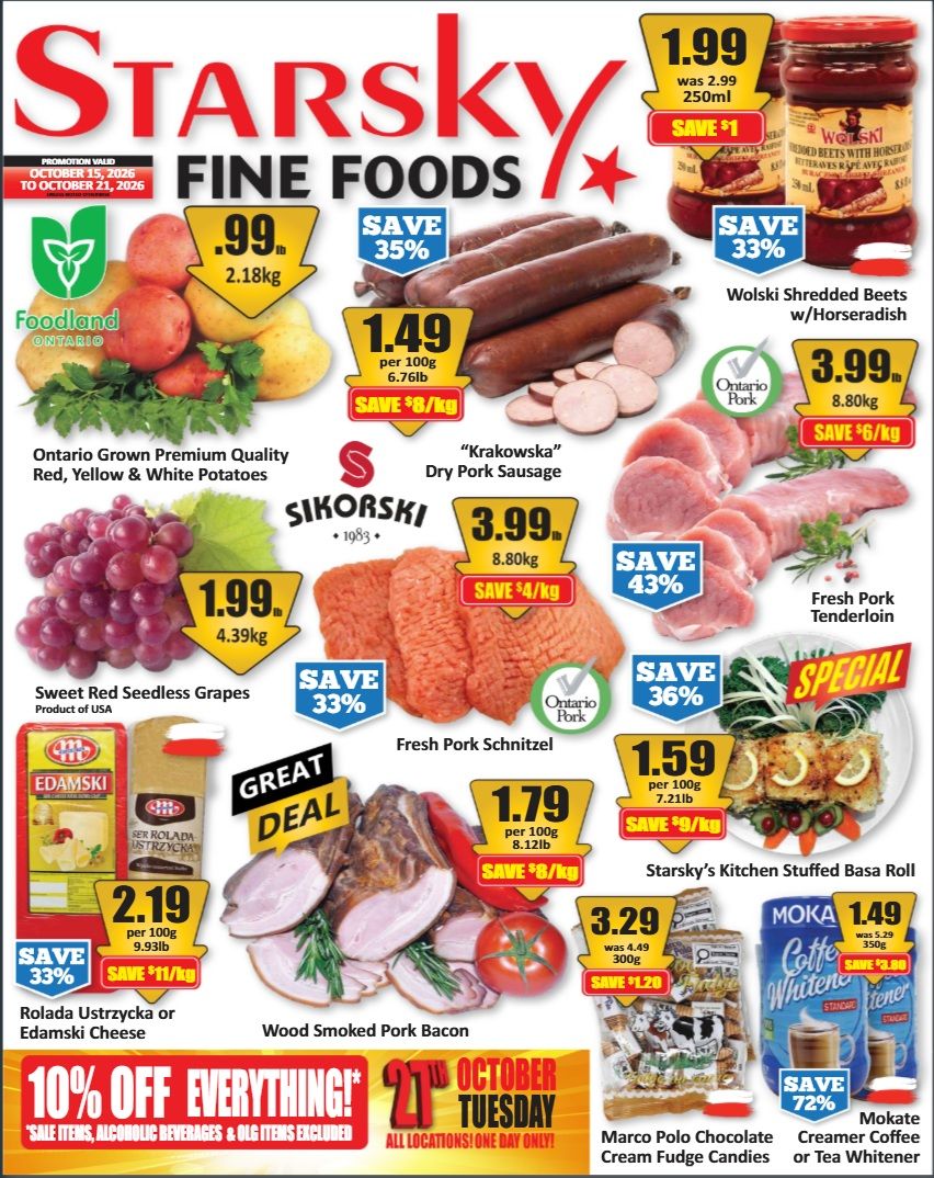 Starsky Foods Flyer October 15 to 21