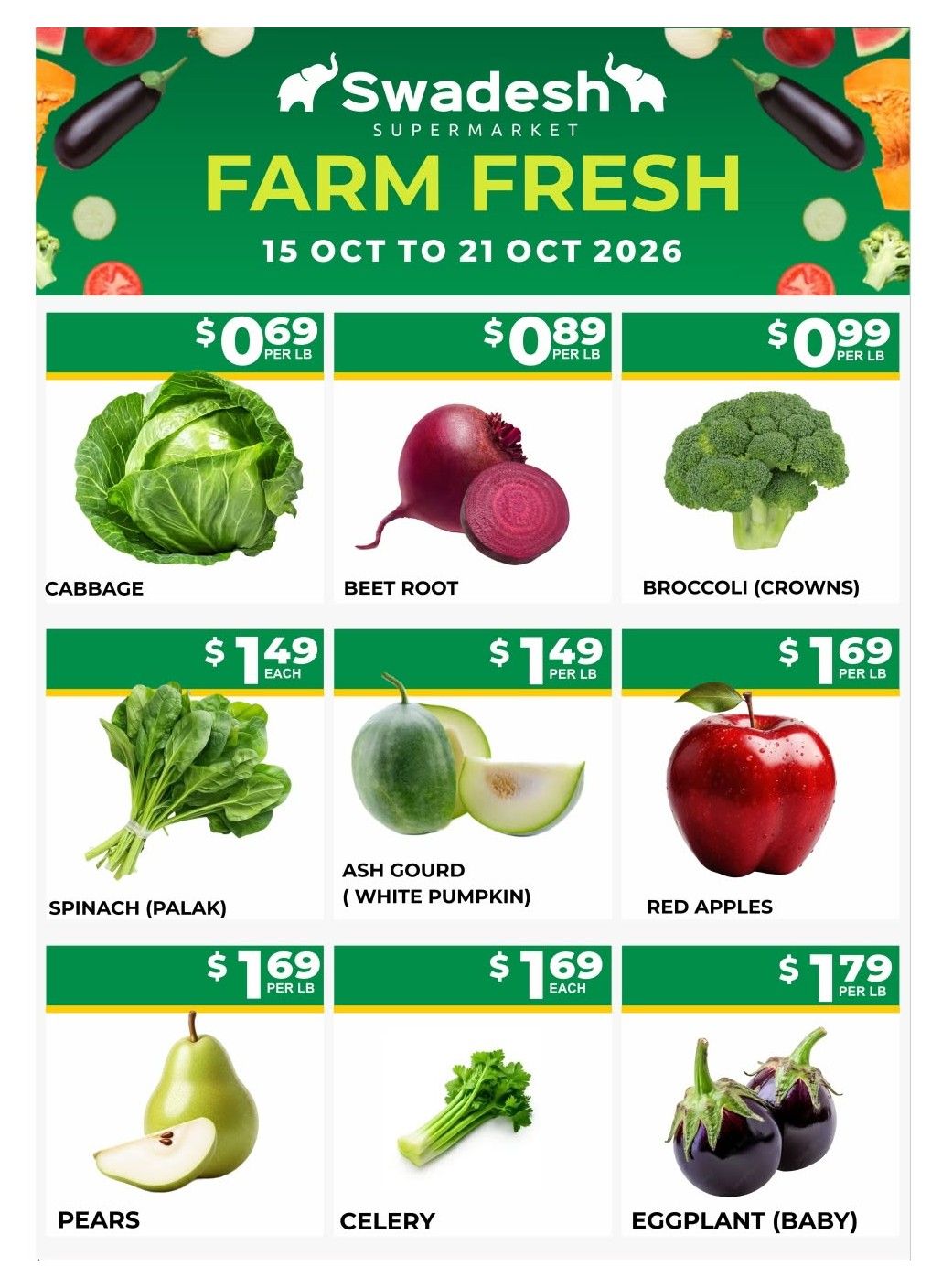Swadesh Supermarket Flyer October 15 to 21