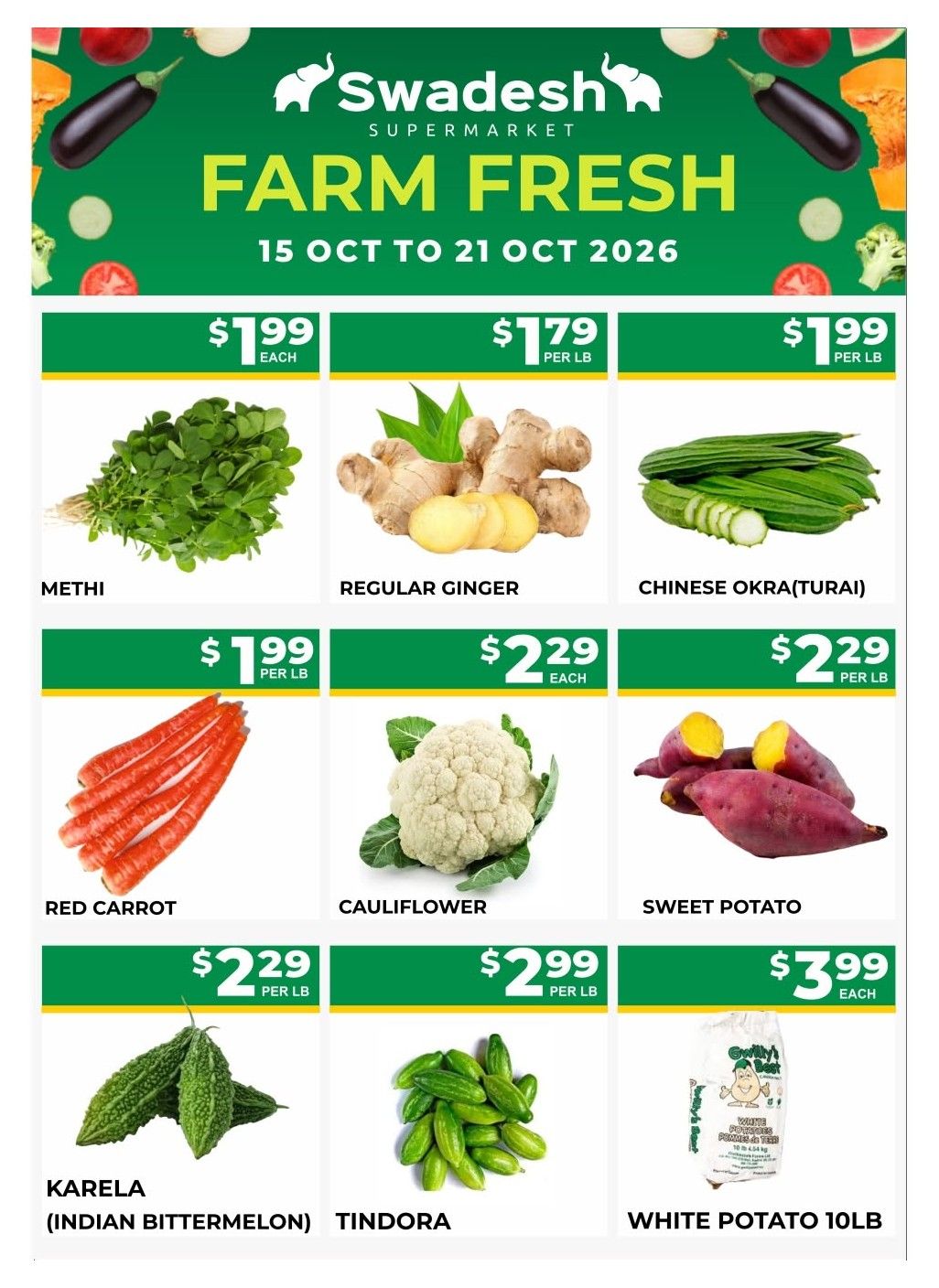Swadesh Supermarket Flyer October 15 to 21