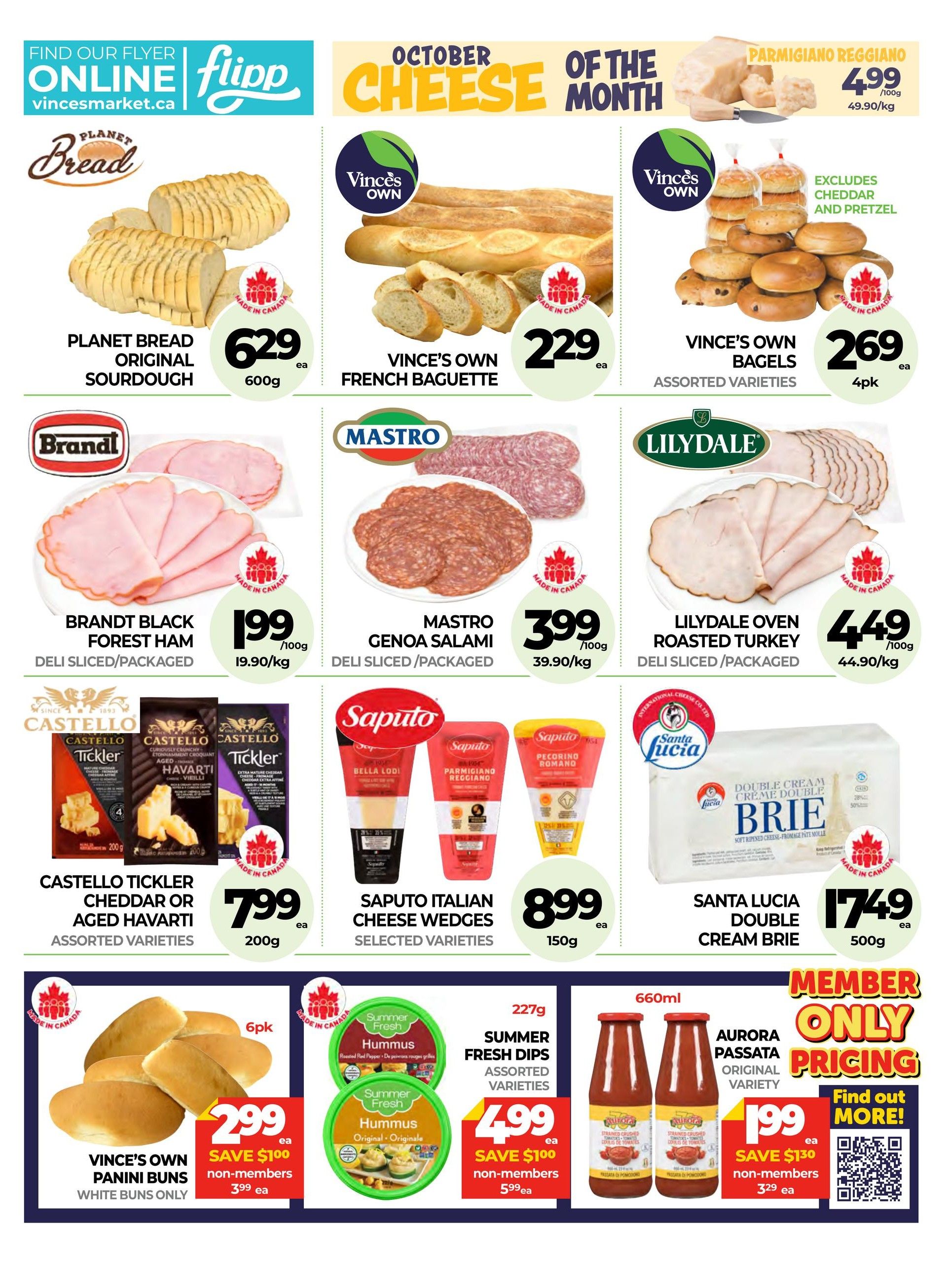 Vince's Market Flyer October 15 to 28