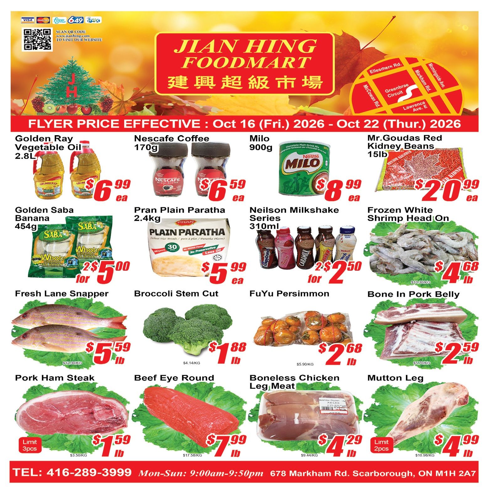 Jian Hing Foodmart (Scarborough) Flyer October 16 to 22
