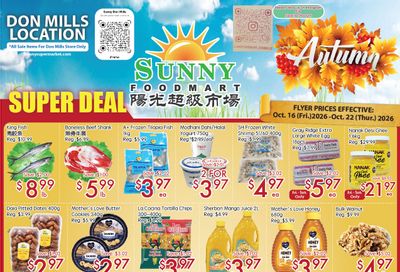 Sunny Foodmart (Don Mills) Flyer October 16 to 22