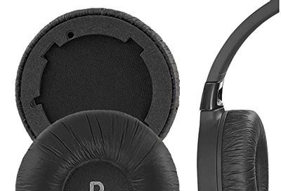 Geekria Leatherette Replacement Ear Pads for JBL Tune 600 (T600BTNC, 600BTNC)/ 660 (T660NC, 660NC)/ 670 (T670NC, 670NC) Headphones Ear Cushions, Repair Parts (Black)