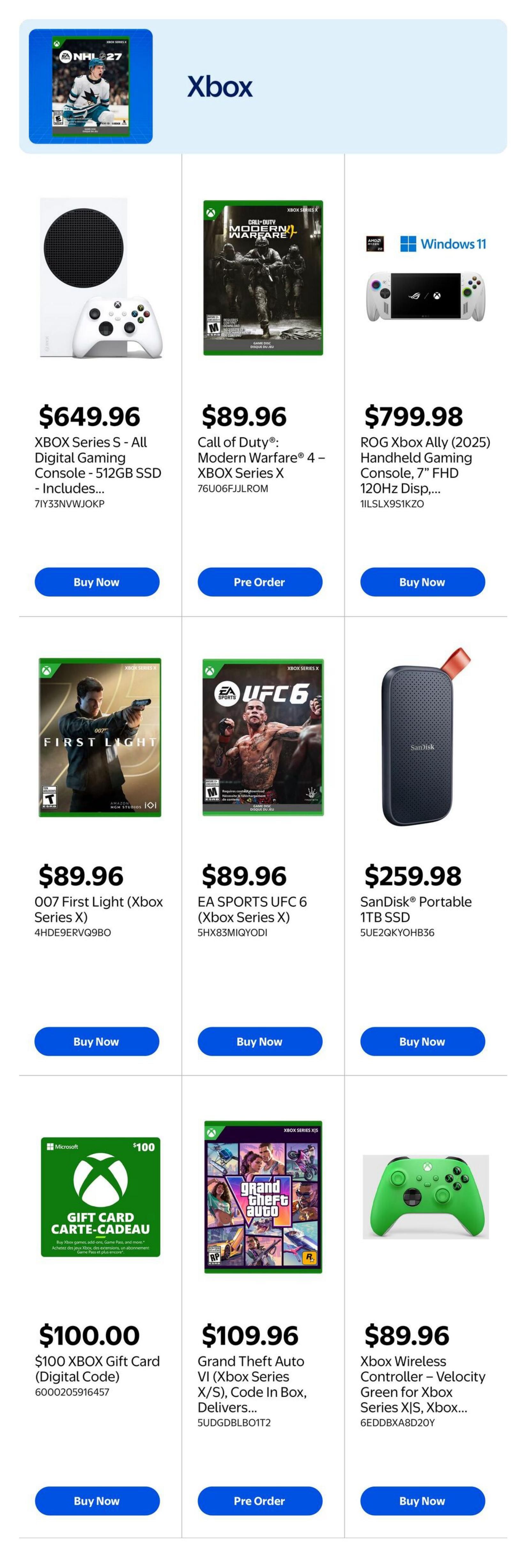 Walmart Gaming Guide October 15 to 28