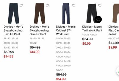 SVP Sports: Dickies - Men's Original 874 Work Pant - $14.99