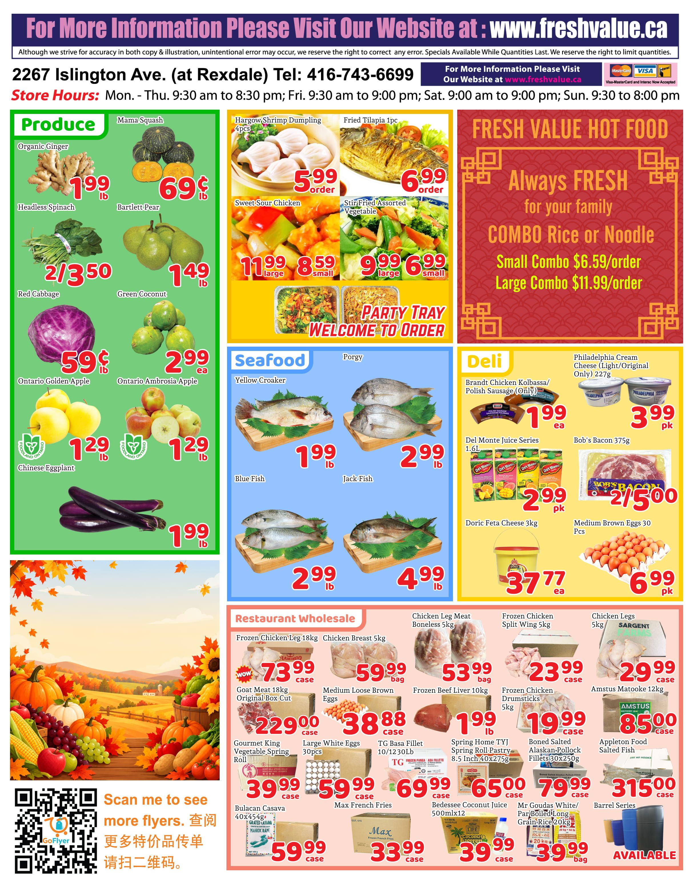 Fresh Value (Etobicoke) Flyer October 16 to 22
