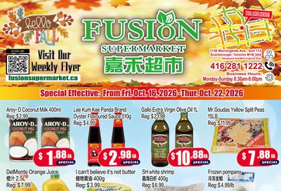 Fusion Supermarket (Scarborough) Flyer October 16 to 22