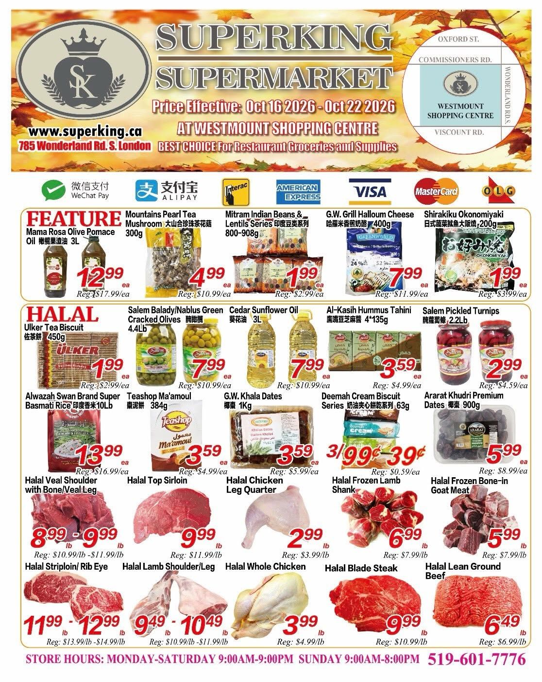 Superking Supermarket (London) Flyer October 16 to 22