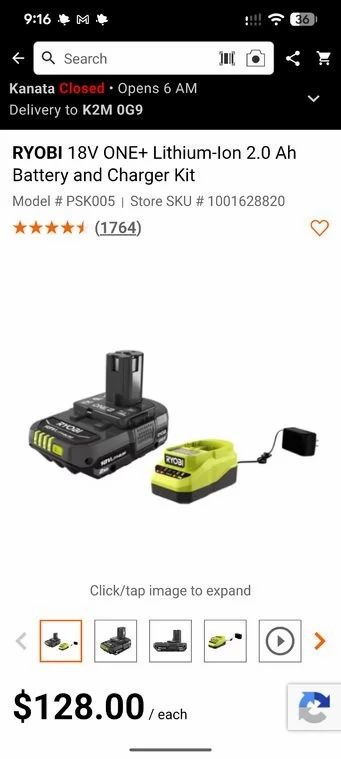 Home Depot: Free battery - RYOBI 18V ONE+ Cordless 1 Gal. Wet/Dry Vacuum Home Depot: Free battery - RYOBI 18V ONE+ Cordless 1 Gal. Wet/Dry Vacuum
