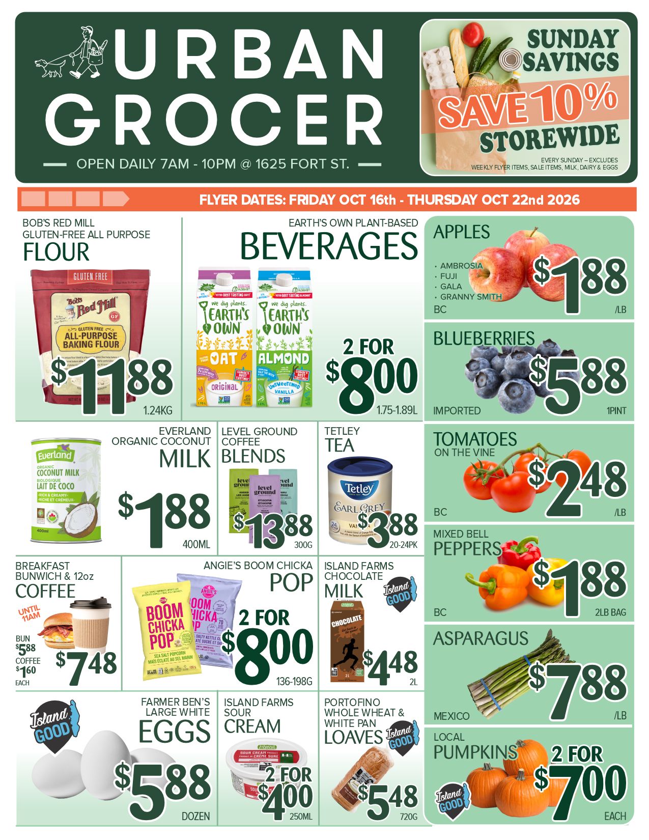 Urban Grocer Flyer October 16 to 22