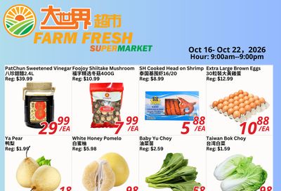 Farm Fresh Supermarket Flyer October 16 to 22