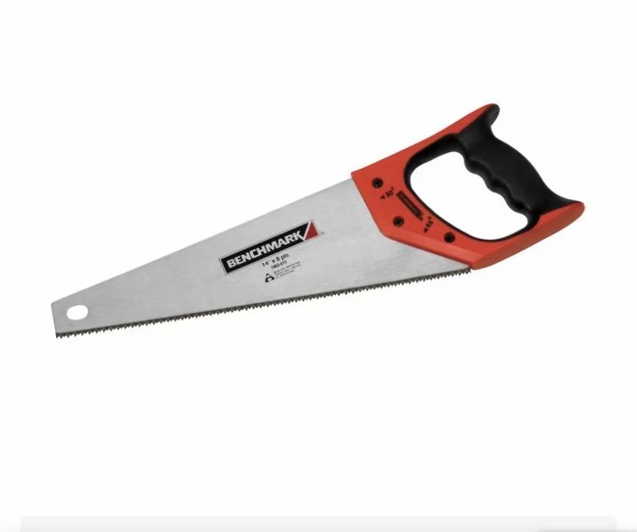 Home Hardware: BENCHMARK 14" x 8 Point Rubber Handle Hand Saw - $4.97