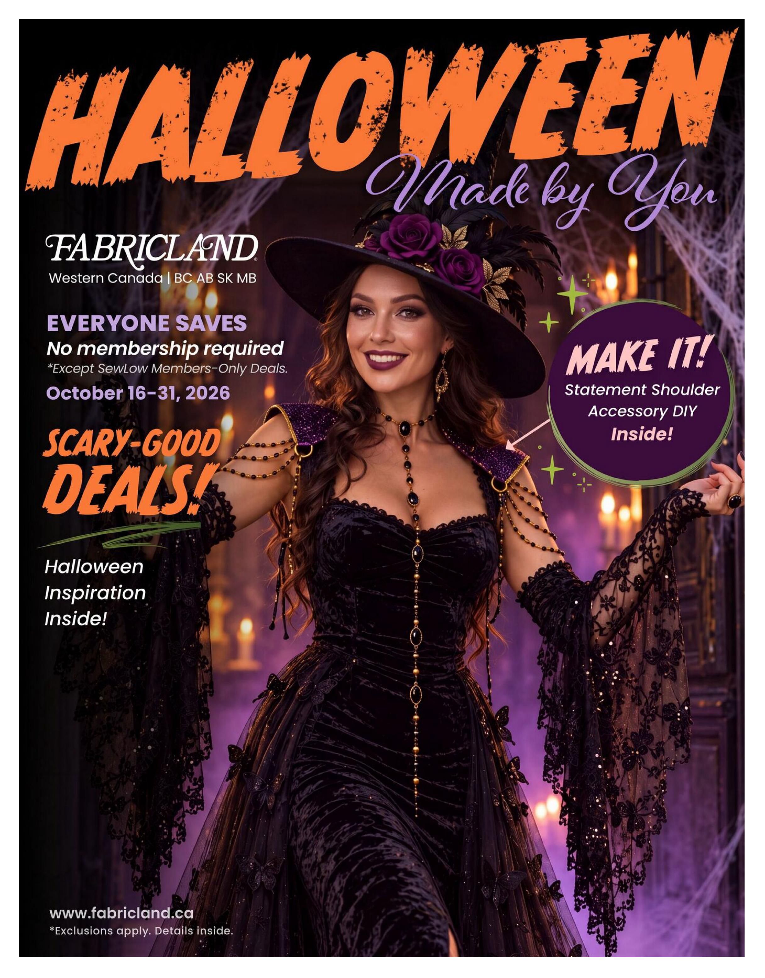 Fabricland (West) Flyer October 16 to 31