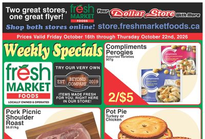 Fresh Market Foods Flyer October 16 to 22