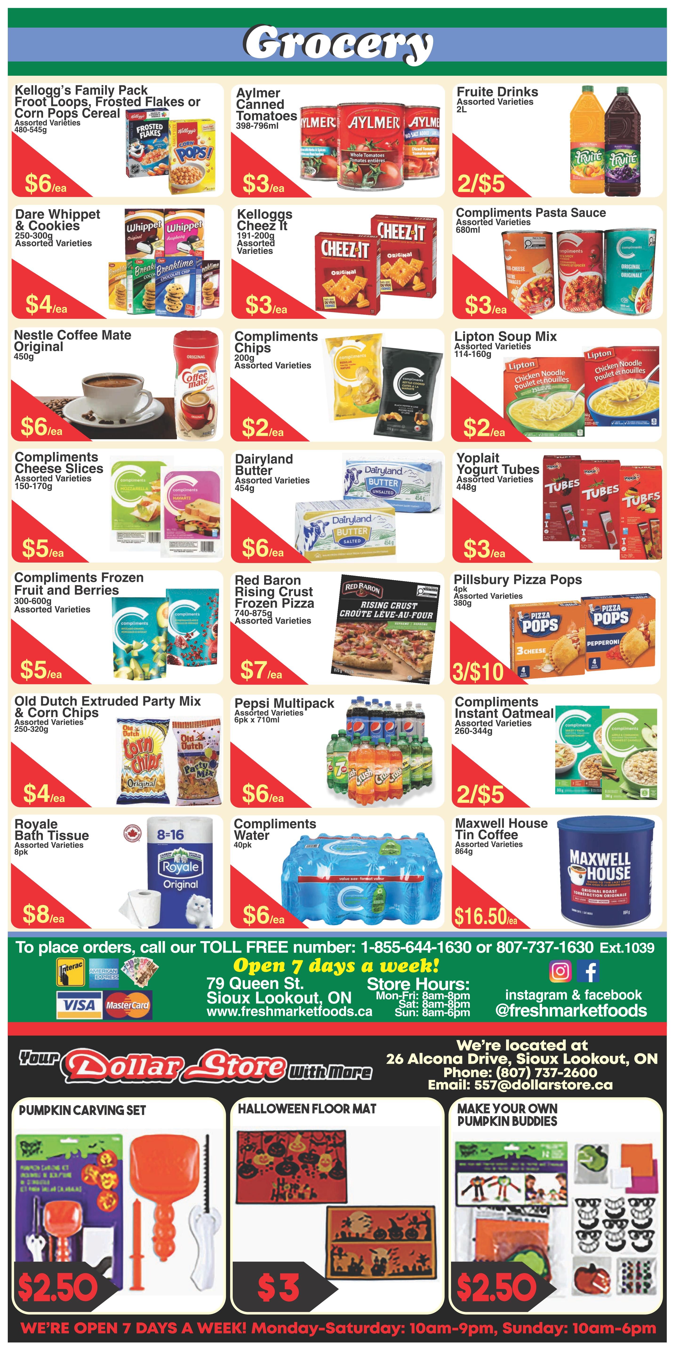 Fresh Market Foods Flyer October 16 to 22